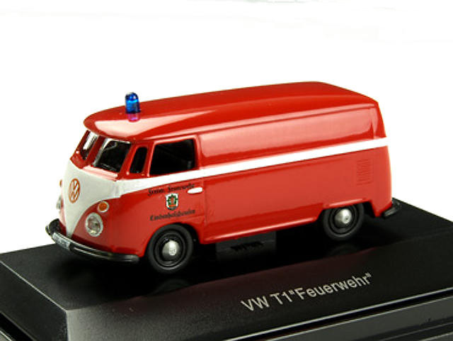 Vw T1 - Feuerwehr Schuco 452573400 Masstab 1/87 