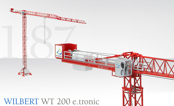 WILBERT WT 200 e.tronic grúa fija Conrad 1/87 