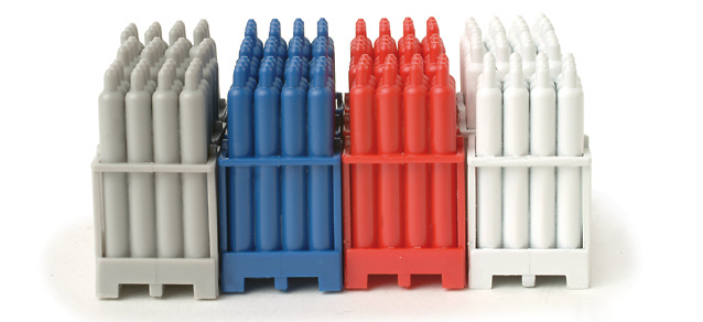 Zubehör Gasflaschen in Gitterbox, Herpa 1/87 