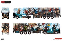 DAF XG+ 4x2 mit Kühlauflieger Heide logistik Wsi Models 01-4840 Maßstab 1:50