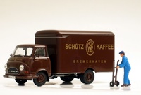 Hanomag Kurier 1960 Schuetz Kaffee Norev 820521 Masstab 1/43