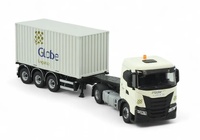 Iveco S-Way mit 20ft. container Globe Group Tekno 87064 Masstab 1/50