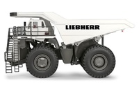 Kipper Liebherr T264 weiß Conrad Modelle 2765-02 Maßstab 1/50