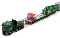MAN EURO5 TGX XXL  Scheuerle Seitenträgerbrücke Modell STB 320 Conrad SET10020 Maßstab 1/50