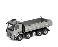 Mercedes-Benz Arocs 8x4 Meiller Kipper "silbergrau" Nzg Modelle Masstab 1/50