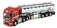 Modell Lkw Scania Next Gen R500 Highline + Tankauflieger Dantra Tekno 85676 Maßstab 1:50