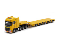 Modell Lkw Scania S High 8x4 + Tieflader Nooteboom Mcos 7 achs Imc Models 33-0204 im Maßstab 1:50