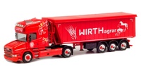 Scania Hauber TL + Anhänger STÖFFEL- LINER "Wirth Agrar “Herpa 313018 Masstab 1/87