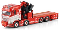 Scania R CR20N mit Ladekran Fassi 1100 + Jib Wsi Models 01-4444 Maßstab 1:50