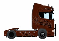 Scania S High Next Generation Black Amber Imc models 0281 im Maßstab 1/50