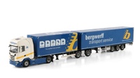 Scania S Highline Cs20H 4X2 Box Trailer - 3 Axle Riged Truck Drawbar Road Train - 2 Axle Bergwerff Transport Wsi Models 01-4670 Maßstab 1:50 