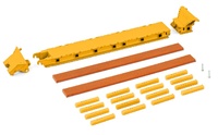 Scheuerle InterCombi Set Teile Schwerlastmodule gelb Wsi Models B.V. 04-2160 Maßstab 1/50