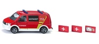 Volkswagen T6 Feuerwehr Notarztwagen Siku 2116 im Maßstab 1:50