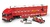 Race Transporter Set Fiat Iveco 190 Turbo + Ferrari 126C2 #27 F1 1982 Brumm TS05 1:43