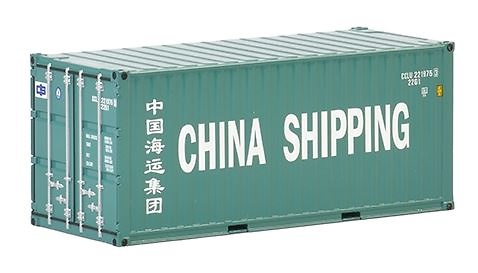 20 ft container China Shipping Wsi Models 04-2036 Masstab 1/50 