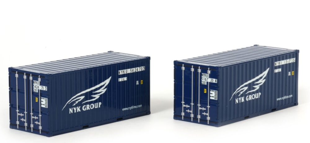 2x 20ft container NYK Group Wsi Models 04-1124 1/50 scale 