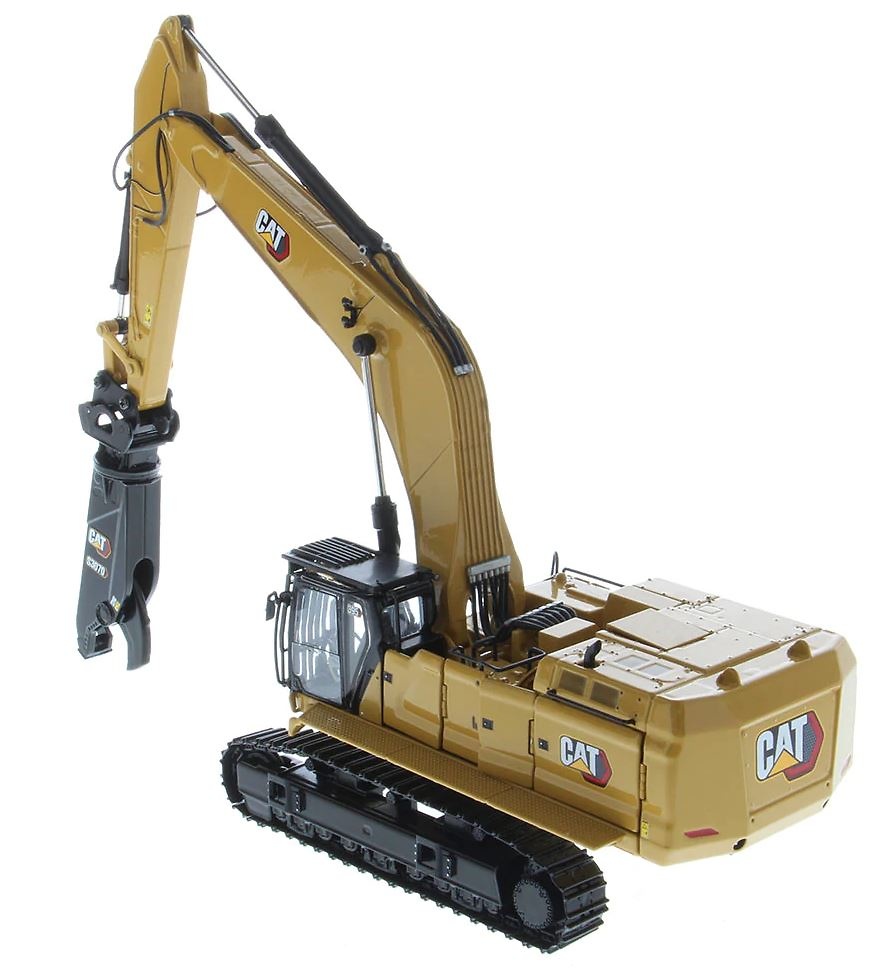 Caterpillar Cat 395 with 2 work tools Hammer and Shear Diecast Masters 85709 scale 1/50 