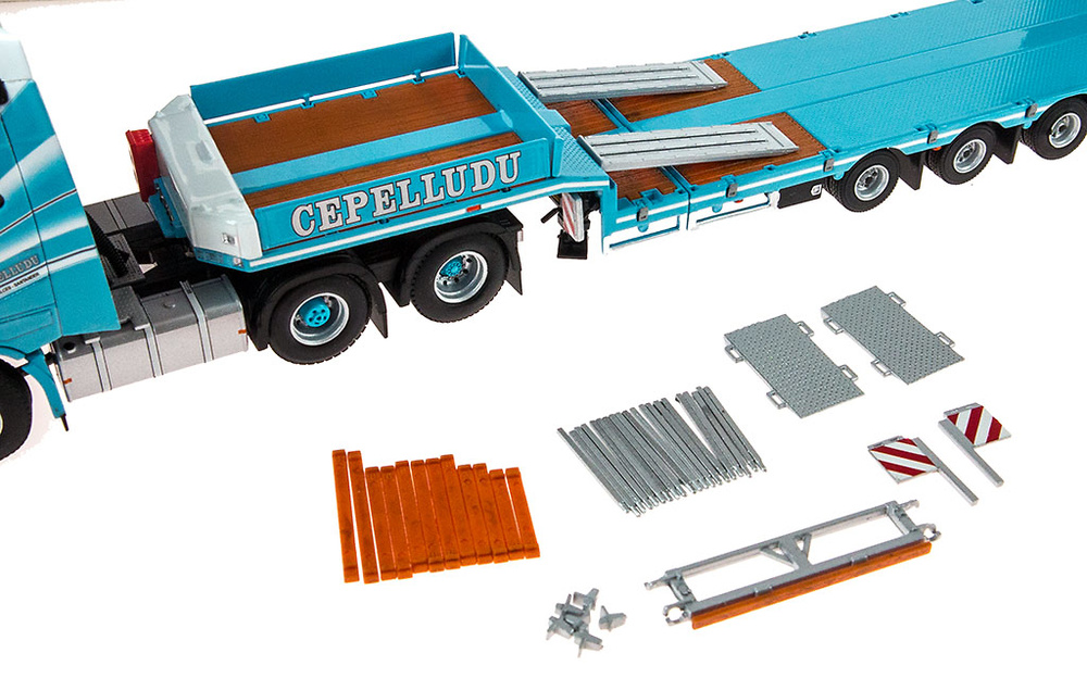 Cepelludo - Volvo FH4 + nooteboom plataforma Wsi Models 01-1797 