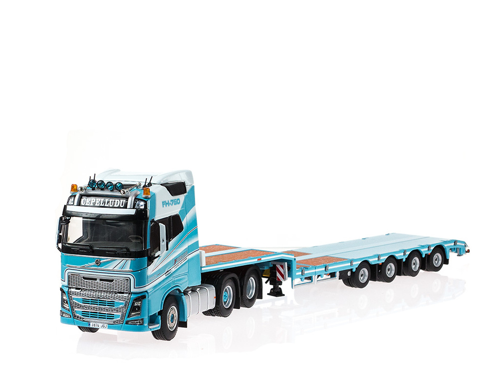 Cepelludo - Volvo FH4 + nooteboom plataforma Wsi Models 01-1797 