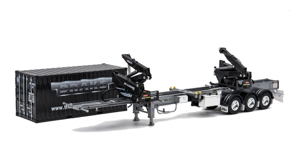Container loading platform + 20 feet container - drake ZT09245 1/50 scale 