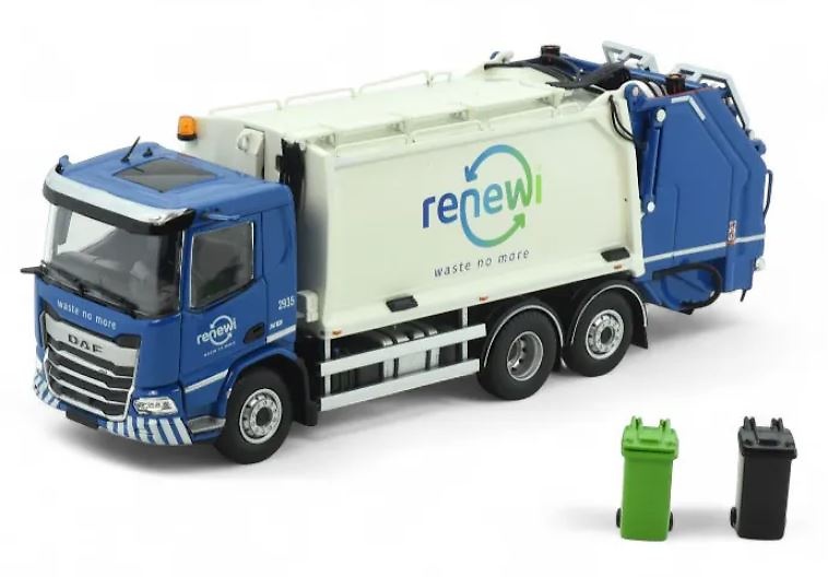 DAF XD Tekno 87546 miniature rubbish Renewi truck scale 1/50 