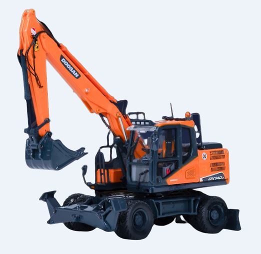 Doosan DX140W excavator Imc Models 1009 scale 1/50 