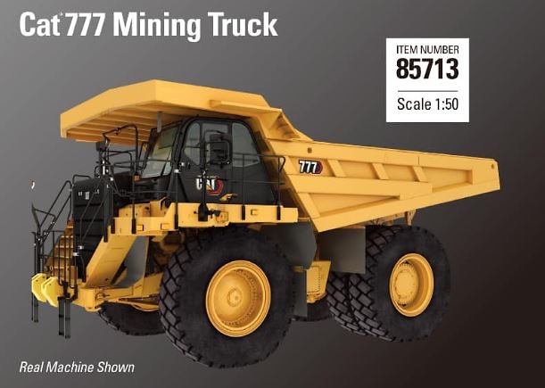 Dumper Mining Truck Cat 777 Diecast Masters 85713 scale 1/50 