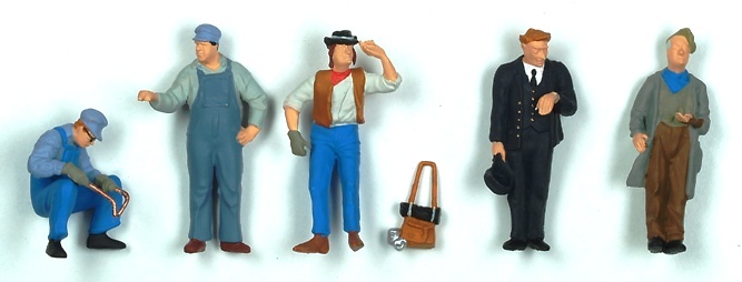 Figuren US Arbeiter und Schaffner Preiser 65342 Masstab 1/43 