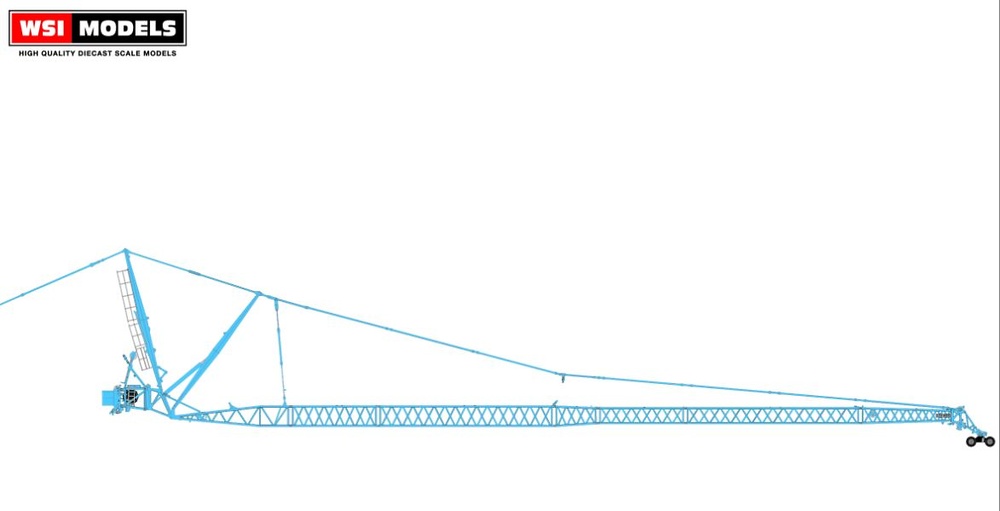 Jib para Liebherr LTM 1500 RAL5015 Wsi Models 04-2110 escala 1/50 