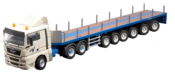 MAN TGX XL 6x4 + ballast trailer Goldhofer 6 AchsConrad Modelle 70155 scale 1/50 