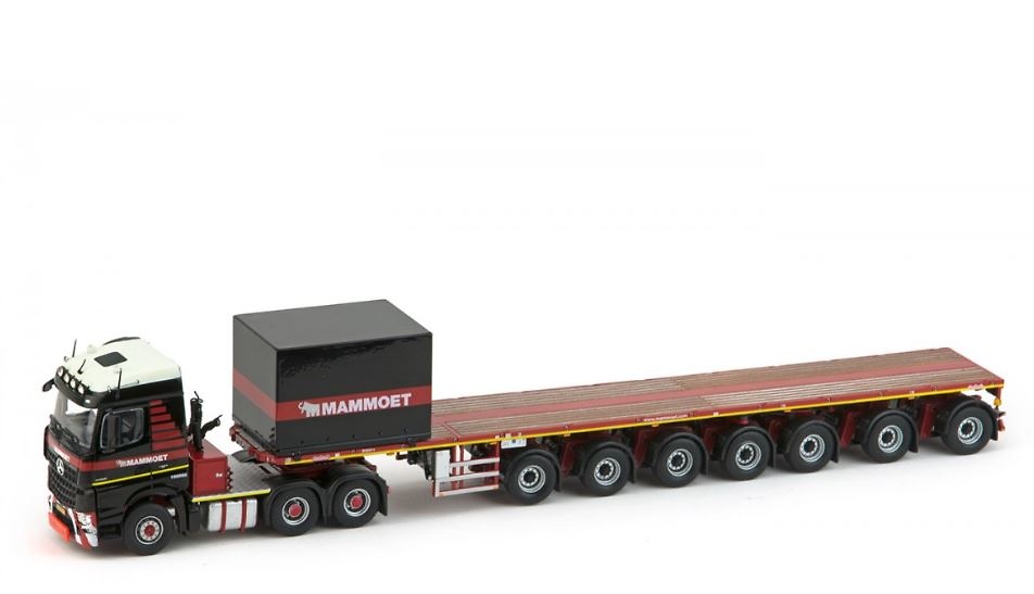 MB Arocs Streamspace 6x4 + 7 ejes ballast trailer Mammoet Imc Models 1/50 