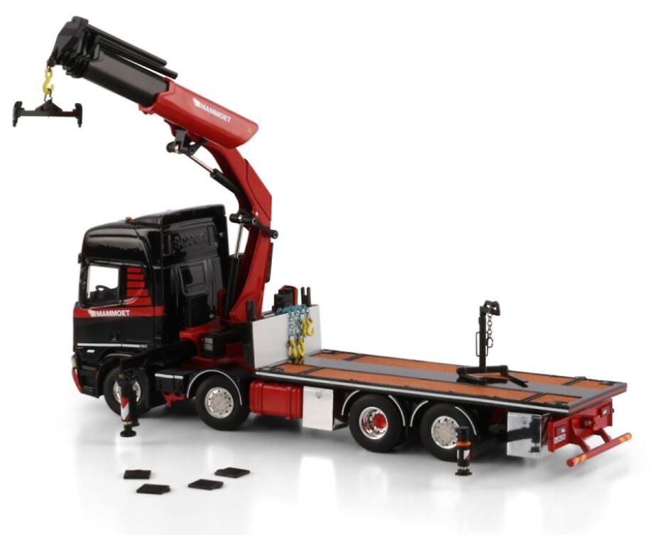 Mammoet Scania R Highline CR20H 8x2 rigid truck + 2-axle platform Wsi Models 410319 scale 1/50 