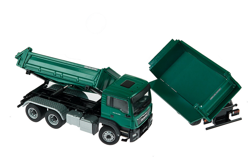 Man Tgs M Euro 6 -Meiller tipper and trailer Conrad Modelle 77182 1/50 scale 