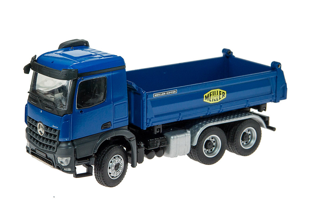 Mercedes Arocs con caja Meiller volquete en 3 direcciones Conrad Modelle escala 1/50 