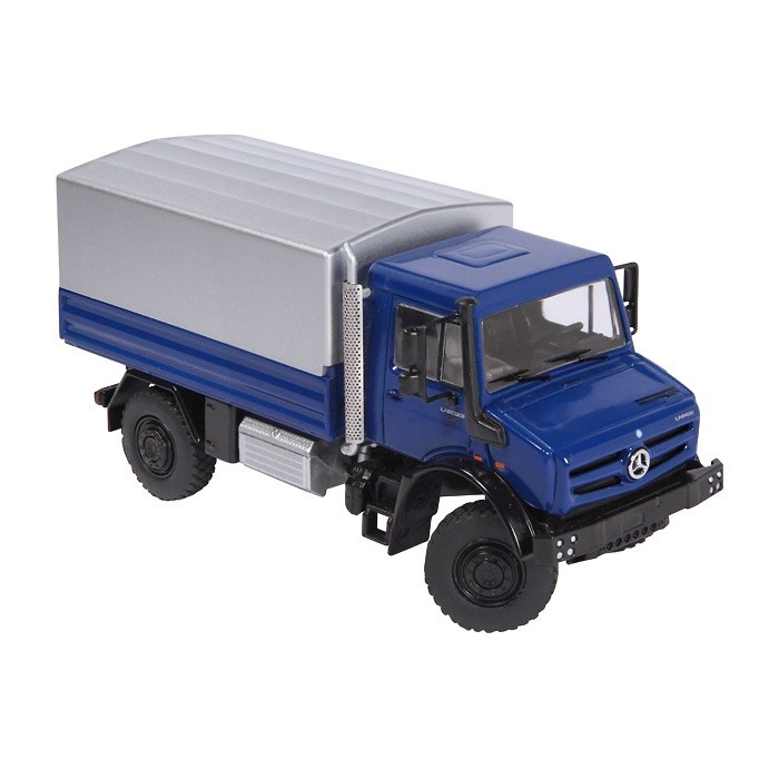 Mercedes Unimog U5000 azul Nzg Modelle 9111-20 escala 1/50 