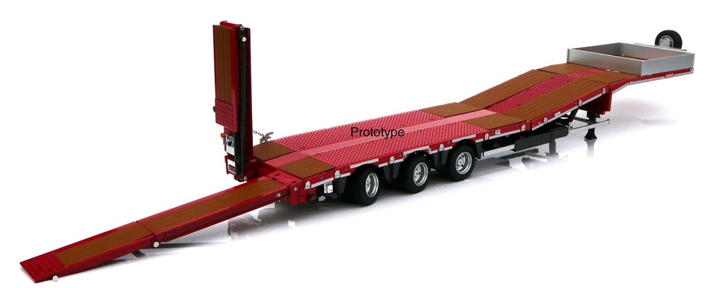 Miniature Noteboom Semi-trailer 3-axle platform trailer Marge Models 1812-01 scale 1/32 