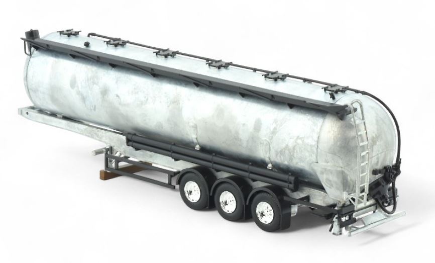 Model Kit 3-axle tank trailer kit Tekno 87858 scale 1/50 