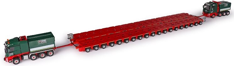 SET Mercedes + Man + Module Goldhofer Conrad Modelle Set10005 1/50 scale 