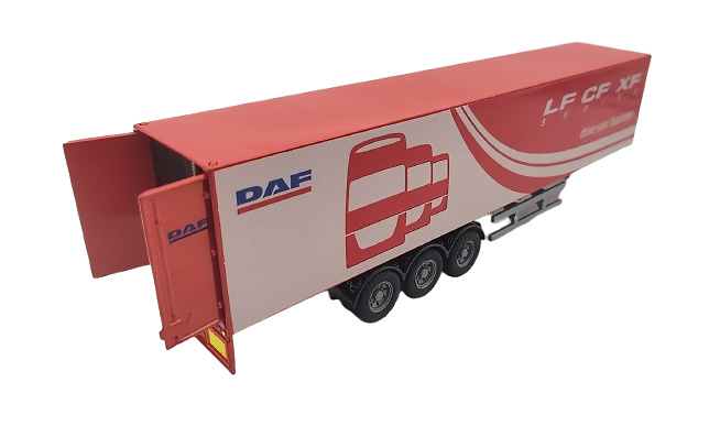 Scale model box trailer DAF Joal 3655 scale 1/50 