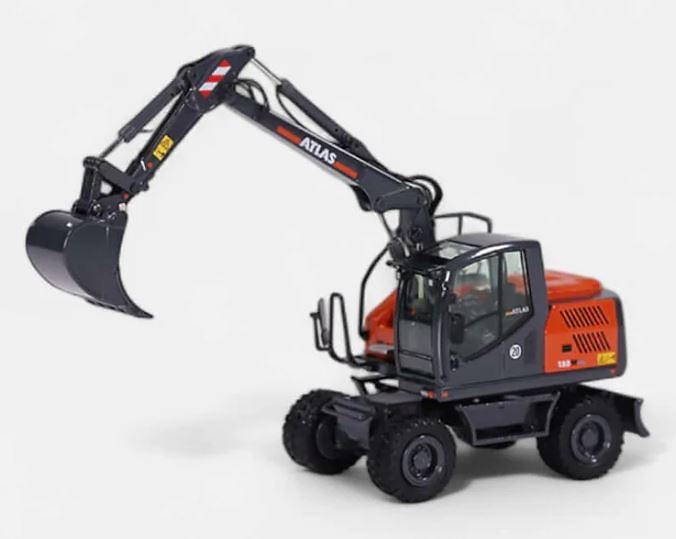 Scale model excavator Atlas 155W Nzg Modelle 1095 scale 1/50 