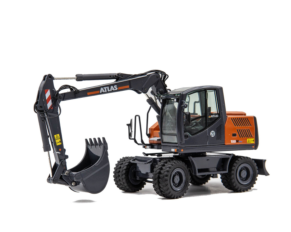 Scale model excavator Atlas 155W Nzg Modelle 1095 scale 1/50 