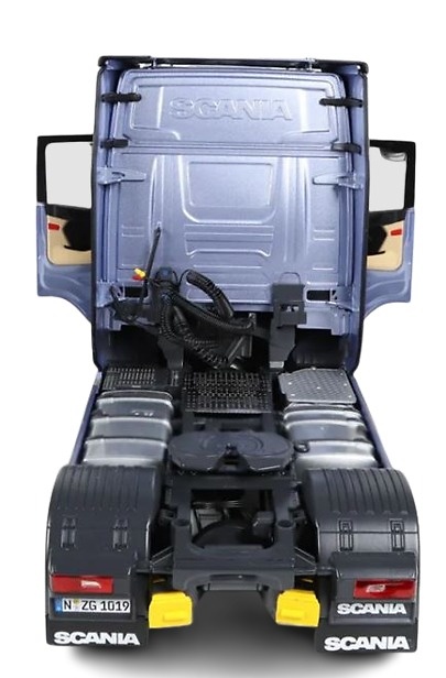 Scale model truck Scania V8 730S 4x2 blue Nzg Modelle 1019-22 scale 1/18 