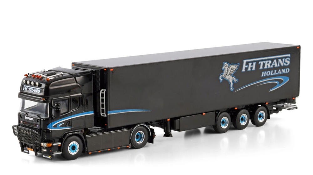 Scania 4 Topline + reefer trailer FH Trans Wsi Models 01-4640 scale 1/50 