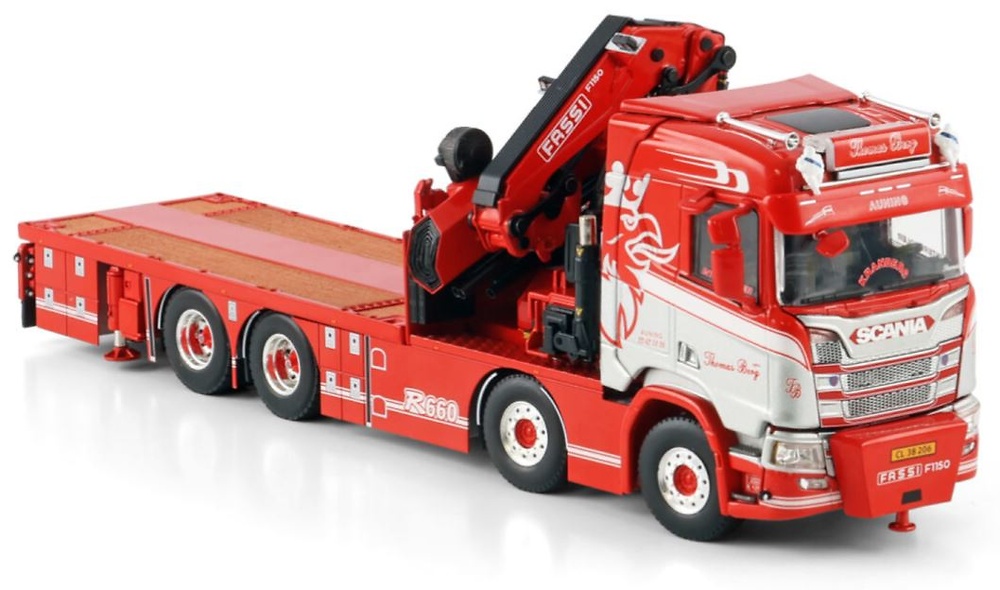 Scania R CR20N crane Fassi 1100 + Jib Wsi Models 01-4444 scale 1/50 