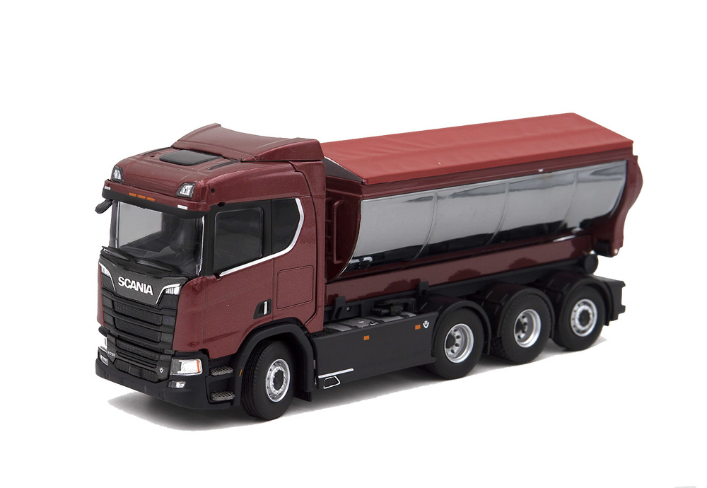 Scania R650 V8 + Asphalt - Thermomulde Abroller Tekno 73918 Masstab 1/50 