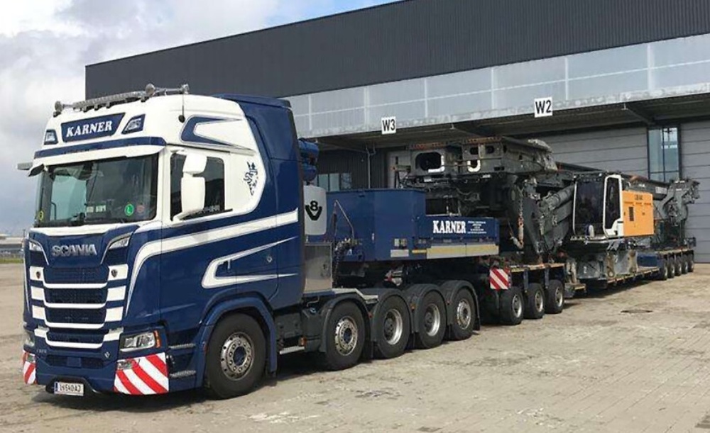 Scania S Highline Cs20H 10X4 + Scheuerle Intercombi - 8 Axle - Karner Wsi Models 01-4290 scale 1/50 