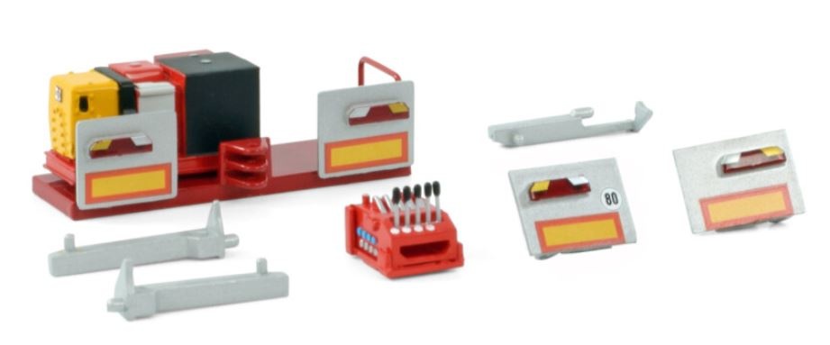 Scheuerle 3-piece inter combi set red Wsi Models B.V. 04-2176 1/50 scale 