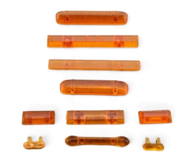 Set of orange emergency light bars Tekno 79892 scale 1/50 