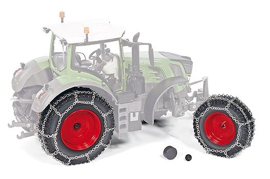 Set ruedas con cadenas para Fendt 828 Wiking 77391 escala 1/32 