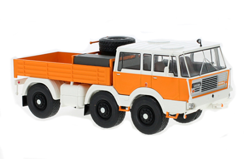 Tatra 813 6x6 orange and white truck - Ixo Models 1/43 scale 